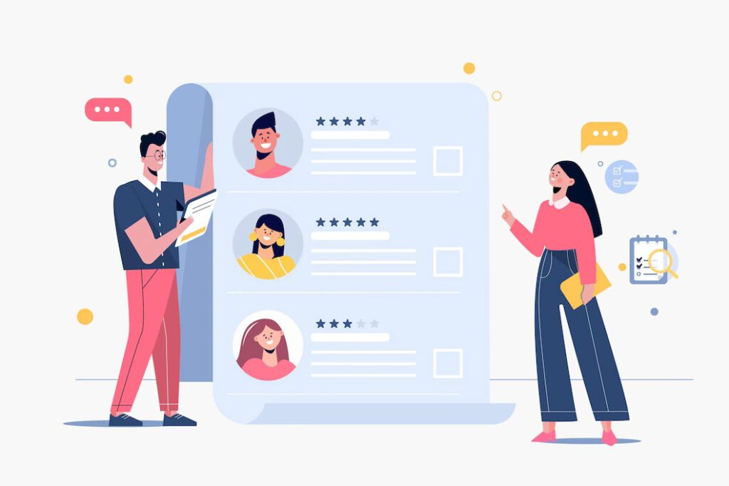 Shortlisting Process Shortlisting Process to recruit remotely by recruitment company in Surat